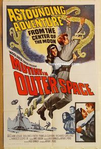 t441 MUTINY IN OUTER SPACE one-sheet movie poster '65 William Leslie