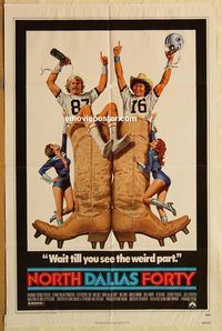t452 NORTH DALLAS FORTY one-sheet movie poster '79 football!