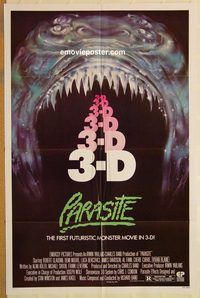 t463 PARASITE one-sheet movie poster '82 3D, Demi Moore