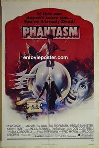 t469 PHANTASM one-sheet movie poster '79 Michael Baldwin, killer ball!