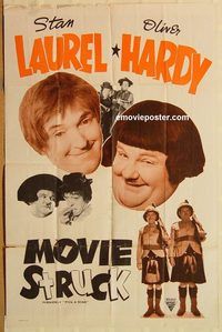t471 PICK A STAR one-sheet movie poster R40s Laurel & Hardy!