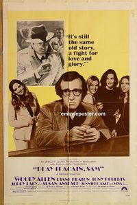 t477 PLAY IT AGAIN SAM one-sheet movie poster '72 Woody Allen, Keaton