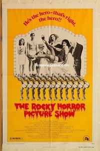 t505 ROCKY HORROR PICTURE SHOW style B one-sheet movie poster '75 Tim Curry