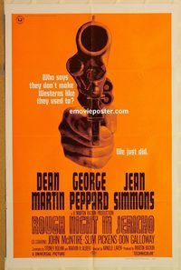 t507 ROUGH NIGHT IN JERICHO style C one-sheet movie poster '67 cool image!