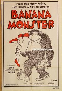 t520 SCHLOCK one-sheet movie poster R79 Banana Monster, horror comedy!