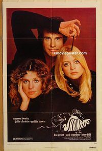 t528 SHAMPOO one-sheet movie poster '75 Warren Beatty, Christie, Hawn