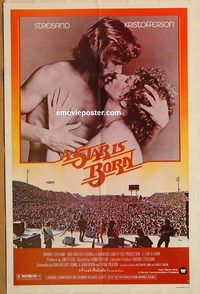 t552 STAR IS BORN one-sheet movie poster '77 Kristofferson, Streisand
