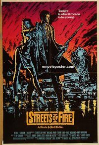 t556 STREETS OF FIRE one-sheet movie poster '84 Walter Hill