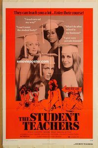 t558 STUDENT TEACHERS one-sheet movie poster '73 high school sex!
