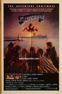 t561 SUPERMAN 2 one-sheet movie poster '81 Christopher Reeve, Hackman