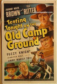 t584 TENTING TONIGHT ON THE OLD CAMP GROUND one-sheet movie poster '43