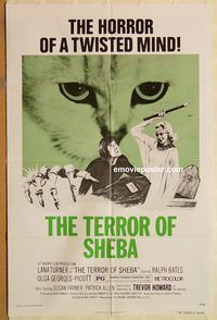t586 TERROR OF SHEBA one-sheet movie poster '74 Lana Turner, Ralph Bates