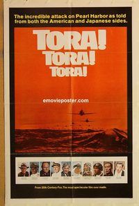 t601 TORA TORA TORA int'l style B 1sh '70 the re-creation of the incredible attack on Pearl Harbor!