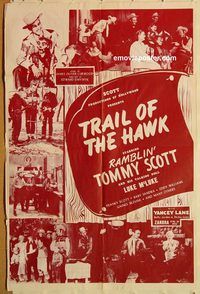 t342 HAWK one-sheet movie poster R49 Ramblin' Tommy Scott
