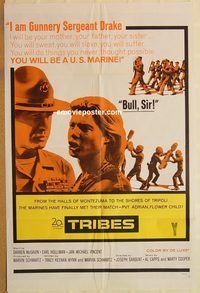 t609 TRIBES one-sheet movie poster '71 Jan-Michael Vincent,hippie