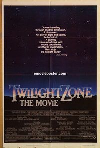 t614 TWILIGHT ZONE one-sheet movie poster '83 Dante, Spielberg, Landis