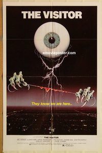 t627 VISITOR one-sheet movie poster '79 Mel Ferrer, wild eyeball image!