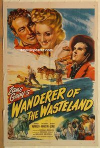 t632 WANDERER OF THE WASTELAND one-sheet movie poster '45 Zane Grey