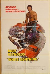 t641 WHITE LIGHTNING int'l one-sheet movie poster '73 Burt Reynolds