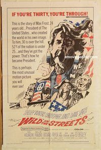 t649 WILD IN THE STREETS one-sheet movie poster '68 AIP classic!