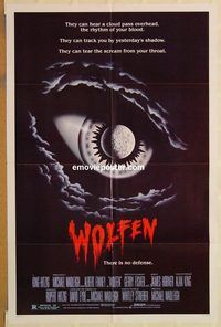 t653 WOLFEN one-sheet movie poster '81 Gregory Hines, Albert Finney