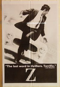 t662 Z one-sheet movie poster '69 Yves Montand, Costa-Gavras