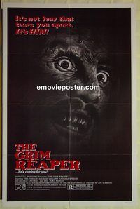 t666 ZOMBIE'S RAGE one-sheet movie poster '82 Farrow, The Grim Reaper!