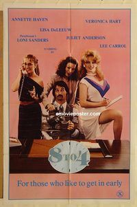 v016 8 TO 4 one-sheet movie poster '81 sexploitation, 9 to 5 spoof!