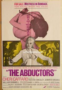 v019 ABDUCTORS one-sheet movie poster '72 Cheri Caffaro as Ginger!