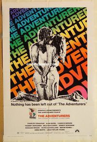 v021 ADVENTURERS one-sheet movie poster '70 Aznavour, Candice Bergen