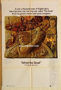 v033 ALFRED THE GREAT one-sheet movie poster '69 Hemmings, Michael York