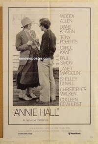 v066 ANNIE HALL one-sheet movie poster '77 Woody Allen, Diane Keaton