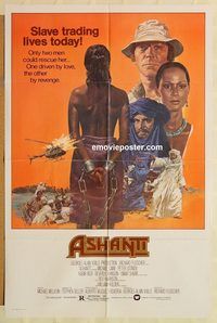 v083 ASHANTI one-sheet movie poster '79 Michael Caine, Peter Ustinov