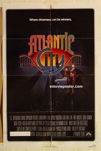 v086 ATLANTIC CITY one-sheet movie poster '81 Lancaster, Sarandon
