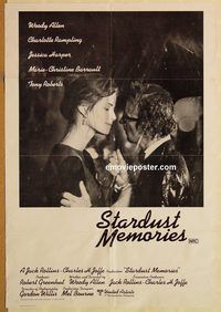 v972 STARDUST MEMORIES Aust one-sheet movie poster '80 Woody Allen, Rampling
