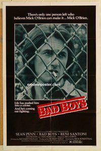 v101 BAD BOYS one-sheet movie poster '83 Sean Penn, Reni Santoni