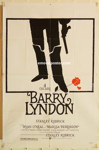 v118 BARRY LYNDON one-sheet movie poster '75 Stanley Kubrick, Ryan O'Neal