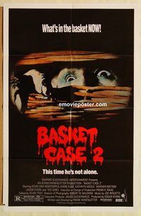 v120 BASKET CASE 2 one-sheet movie poster '90 this time he's not alone!