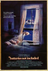 v123 BATTERIES NOT INCLUDED one-sheet movie poster '87 Steven Spielberg