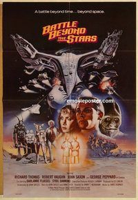 v124 BATTLE BEYOND THE STARS one-sheet movie poster '80 Robert Vaughn