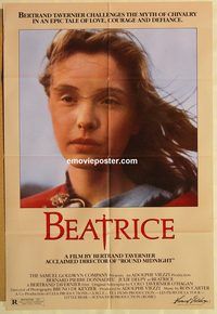 v131 BEATRICE one-sheet movie poster '88 Bertrand Tavernier, French!