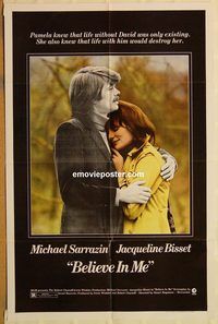 v140 BELIEVE IN ME one-sheet movie poster '71 Michael Sarrazin, Bisset
