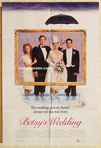 v155 BETSY'S WEDDING DS one-sheet movie poster '90 Molly Ringwald, Alan Alda