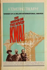 v244 BRIDGE ON THE RIVER KWAI one-sheet movie poster R72 William Holden
