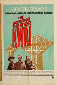 v245 BRIDGE ON THE RIVER KWAI one-sheet movie poster R81 William Holden