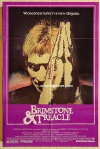 v248 BRIMSTONE & TREACLE one-sheet movie poster '82 Sting, Plowright