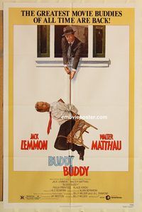 v260 BUDDY BUDDY one-sheet movie poster '81 Jack Lemmon, Walter Matthau