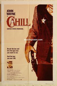 v283 CAHILL one-sheet movie poster '73 classic Marshall John Wayne!