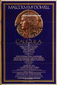 v284 CALIGULA one-sheet movie poster '80 Malcolm McDowell, Guccione
