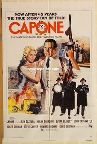 v290 CAPONE one-sheet movie poster '75 Ben Gazzara, Harry Guardino
